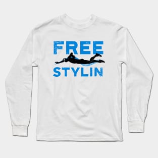 Freestyling Swim Guy 2 Long Sleeve T-Shirt